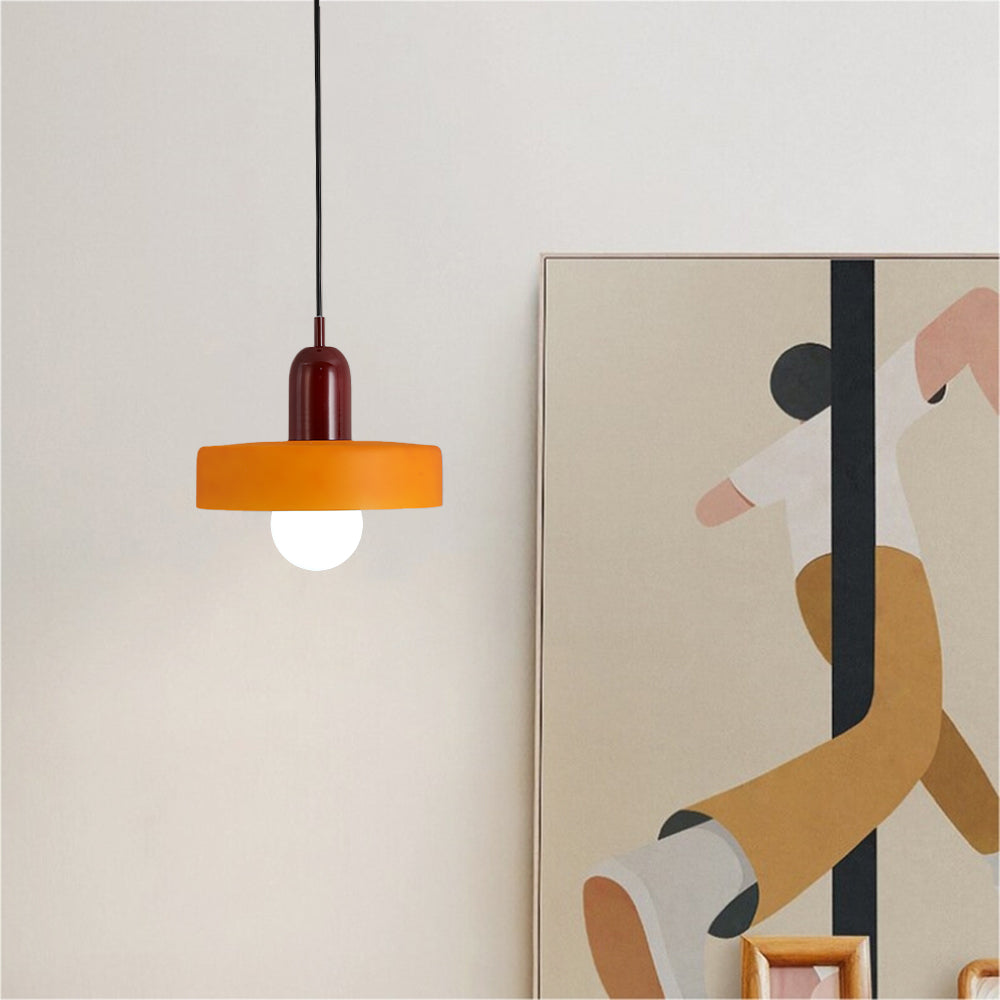 Warm Glow Vintage Glass Pendant Light